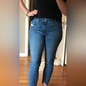 PAIGE high waist cropped jeans